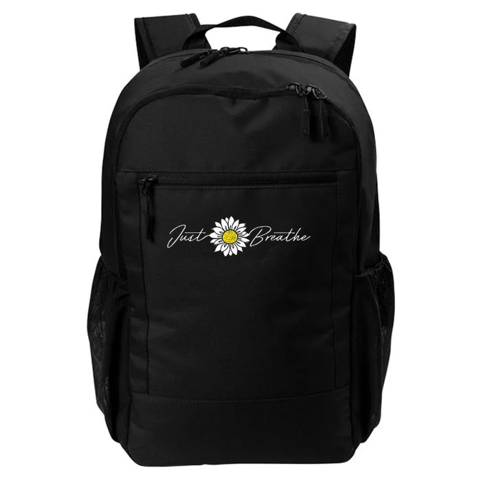 Just Flower Breathe Meditation Daily Commute Backpack