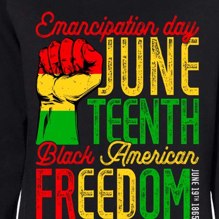 Juneteenth Freedom Black History Month Funny Gift Womens California Wash Sweatshirt