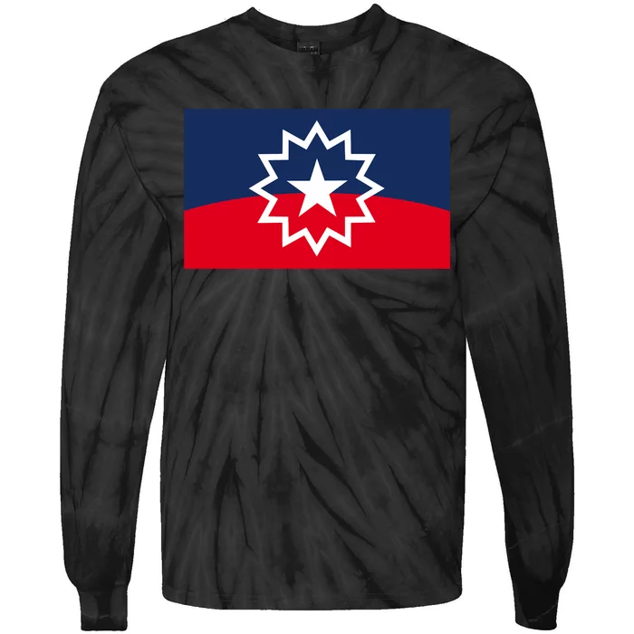 Juneteenth Flag Black History Month Tie-Dye Long Sleeve Shirt