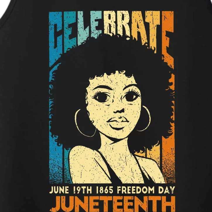 Juneteenth Freedom Breaking Every Chain Since 1865 Performance Tank