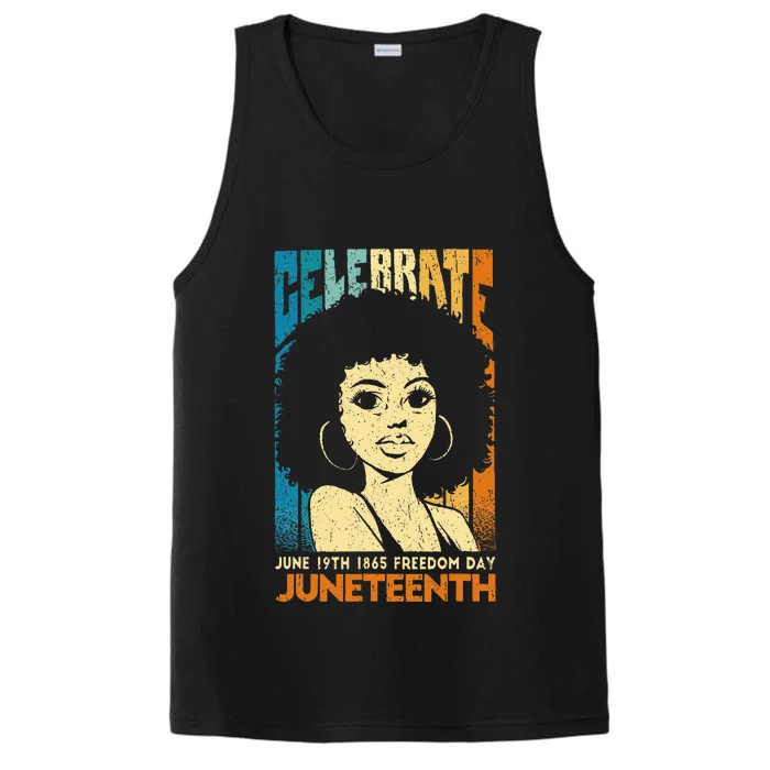 Juneteenth Freedom Breaking Every Chain Since 1865 Performance Tank