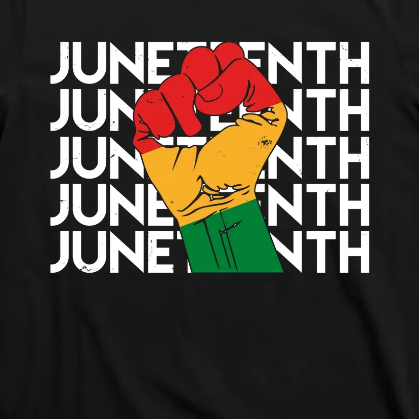 Juneteenth Fist Black Pride T-Shirt