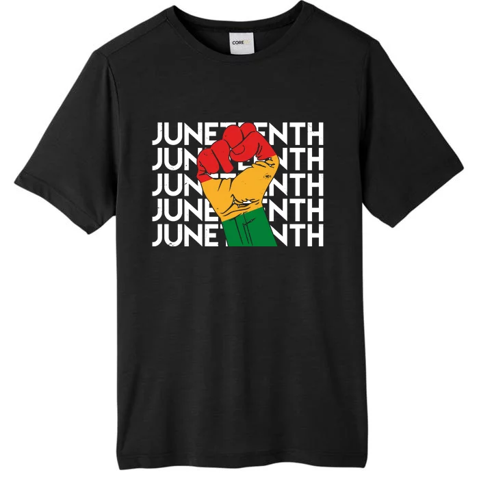 Juneteenth Fist Black Pride ChromaSoft Performance T-Shirt