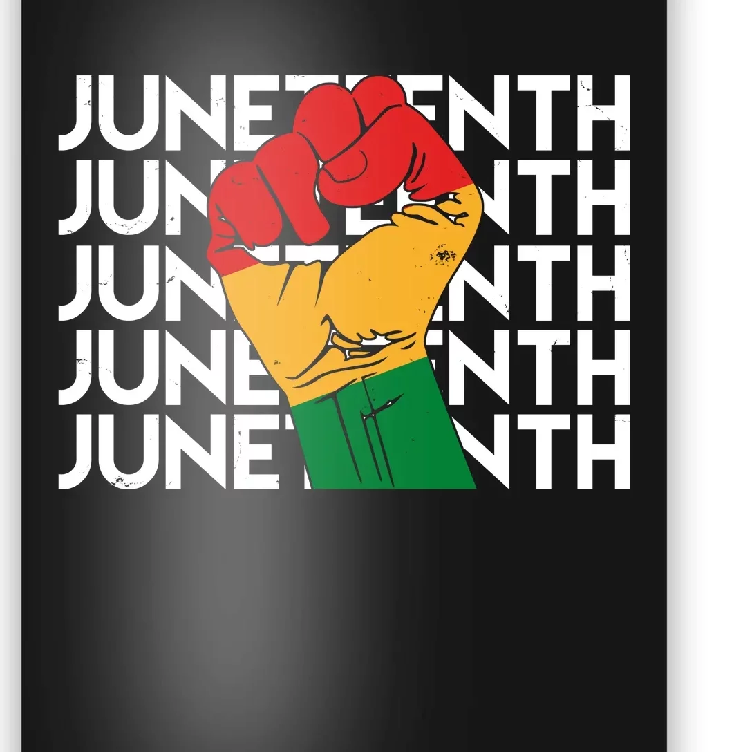 Juneteenth Fist Black Pride Poster