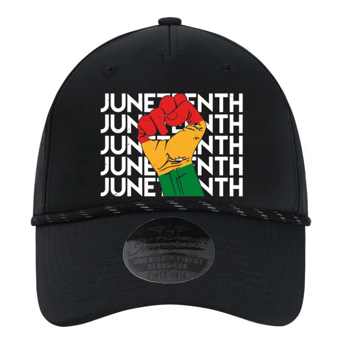 Juneteenth Fist Black Pride Performance The Dyno Cap