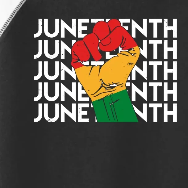 Juneteenth Fist Black Pride Toddler Fine Jersey T-Shirt