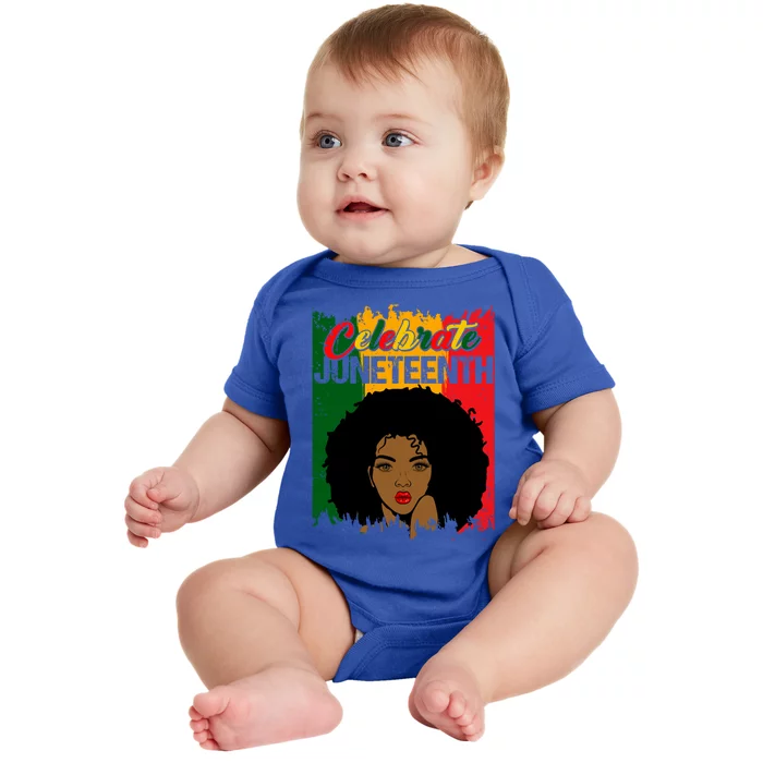 Juneteenth Freedom Celebrate Melanin African American Great Gift Baby Bodysuit