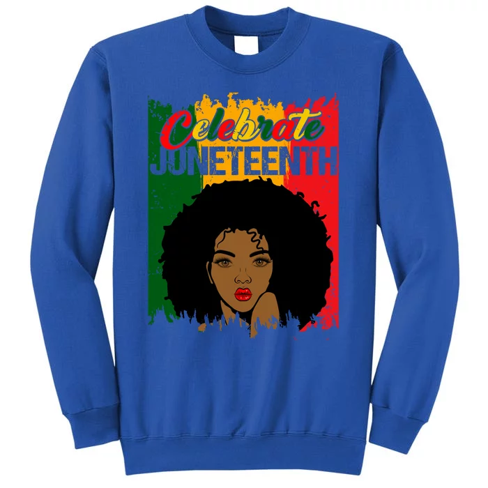 Juneteenth Freedom Celebrate Melanin African American Great Gift Tall Sweatshirt