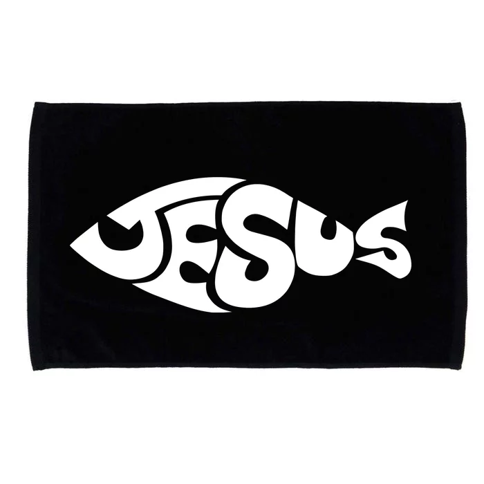 Jesus Fish Christian Microfiber Hand Towel