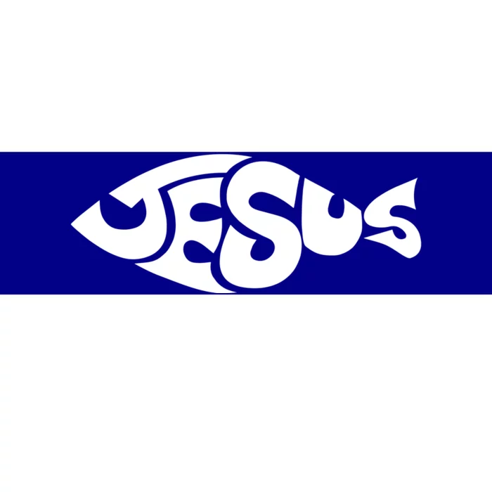 Jesus Fish Christian Bumper Sticker