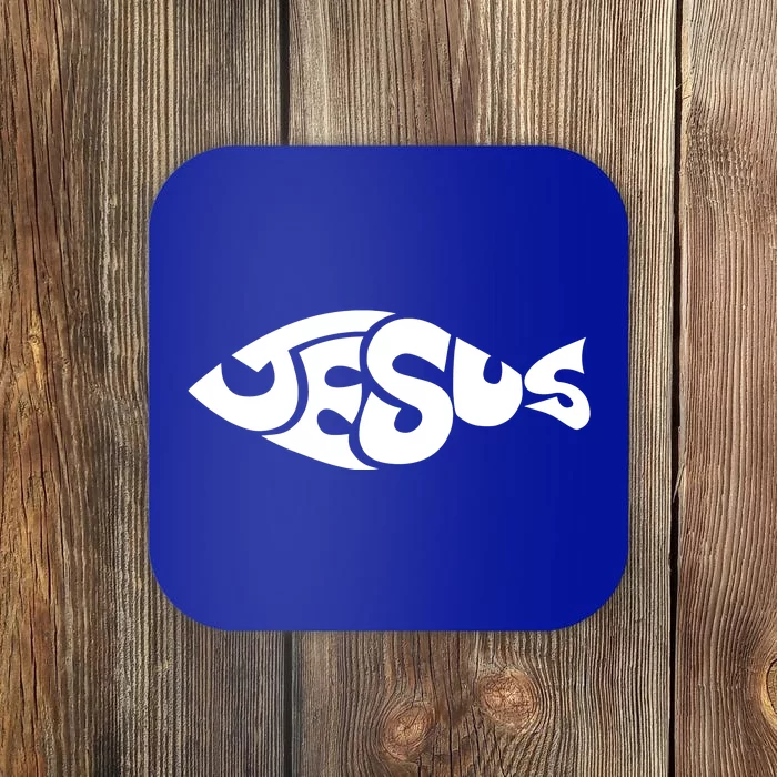 Jesus Fish Christian Coaster