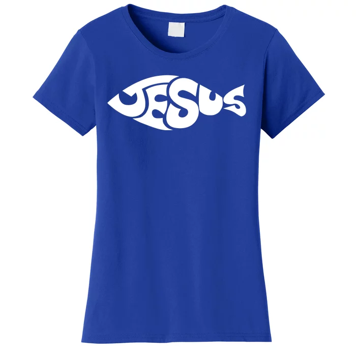 Jesus Fish Christian Women's T-Shirt