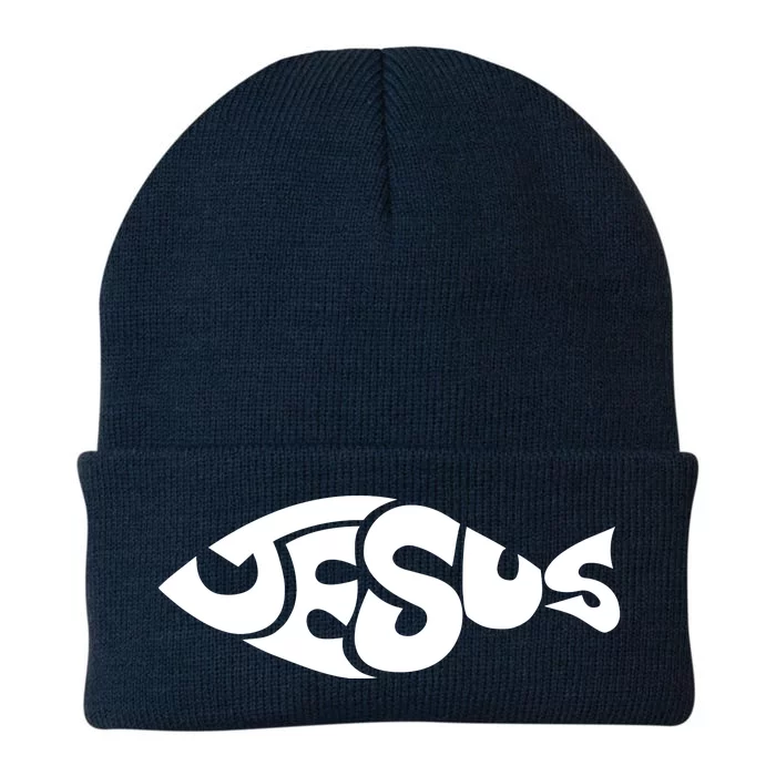 Jesus Fish Christian Knit Cap Winter Beanie