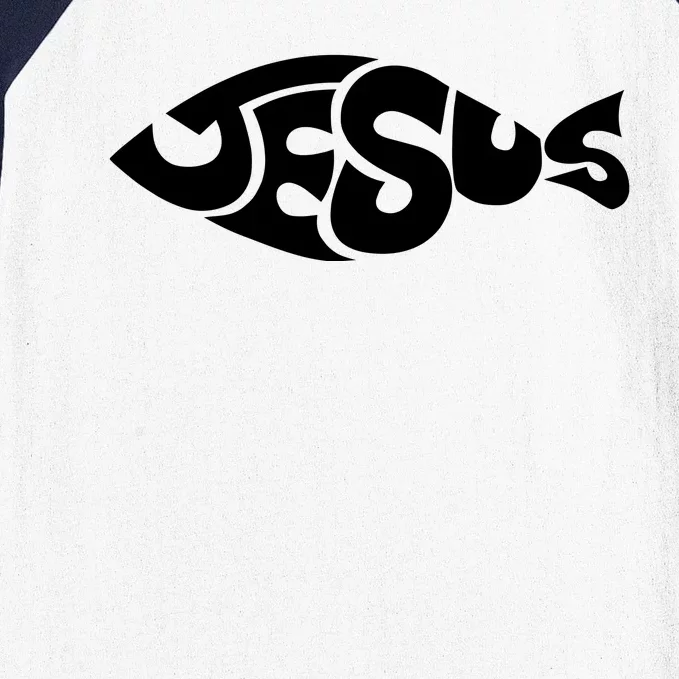 Jesus Fish Christian Baseball Sleeve Shirt