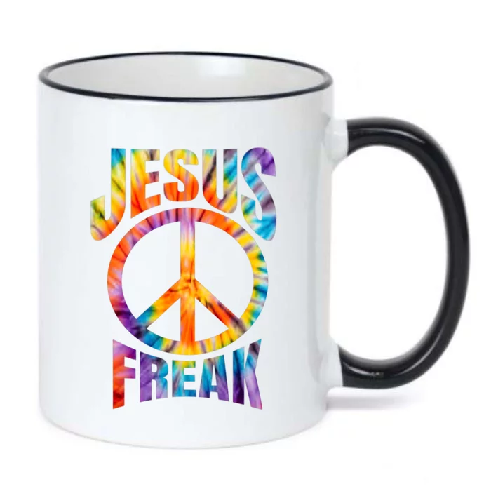 Jesus Freak Christian Retro Lettering Black Color Changing Mug