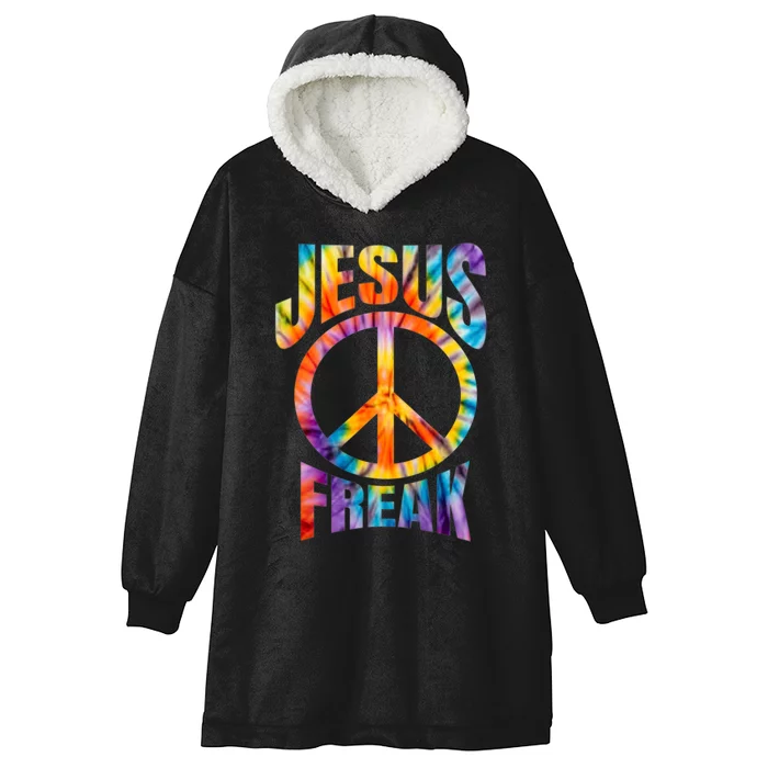 Jesus Freak Christian Retro Lettering Hooded Wearable Blanket