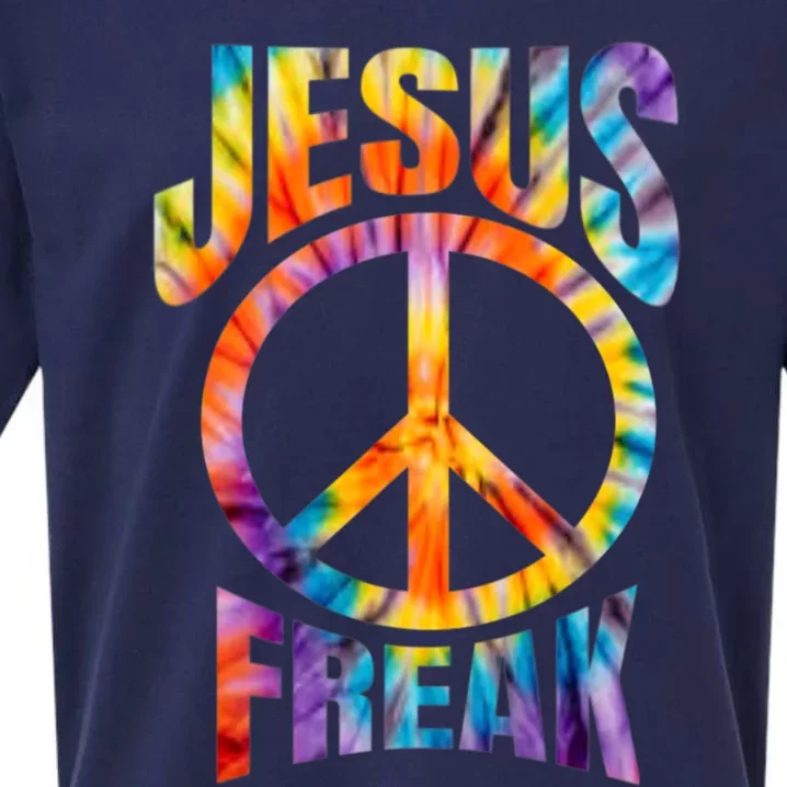 Jesus Freak Christian Retro Lettering Sueded Cloud Jersey T-Shirt