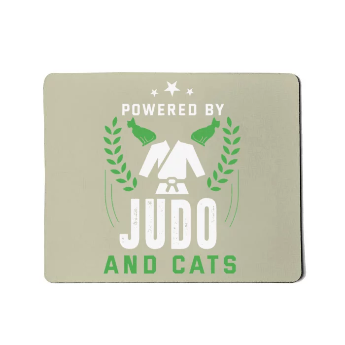 Judo Funny Cat Lover Sport Martial Art Humor Judoka Mousepad