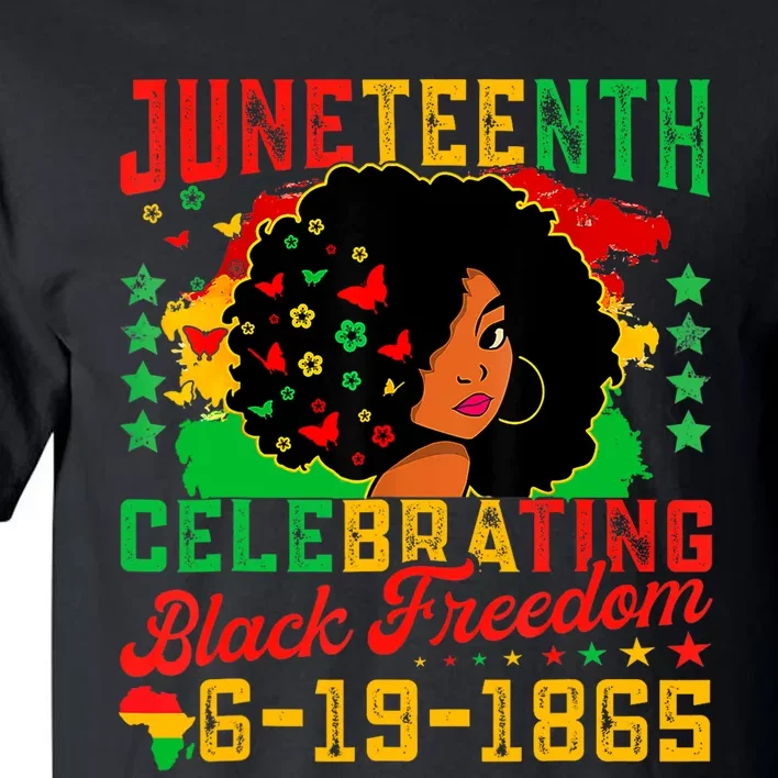 Juneteenth Flag Celebrating Black Freedom Juneteenth 1865 Tall T-Shirt