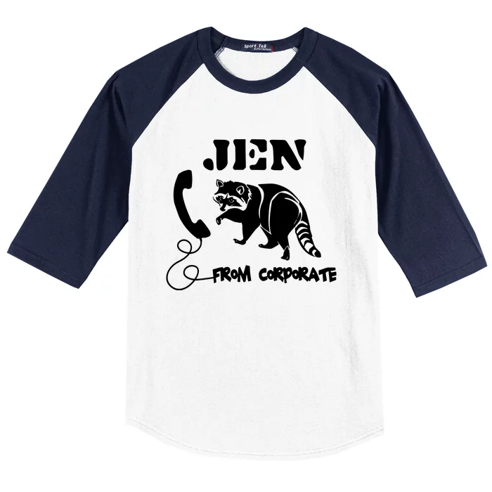 Jen From Corporate Baseball Sleeve Shirt