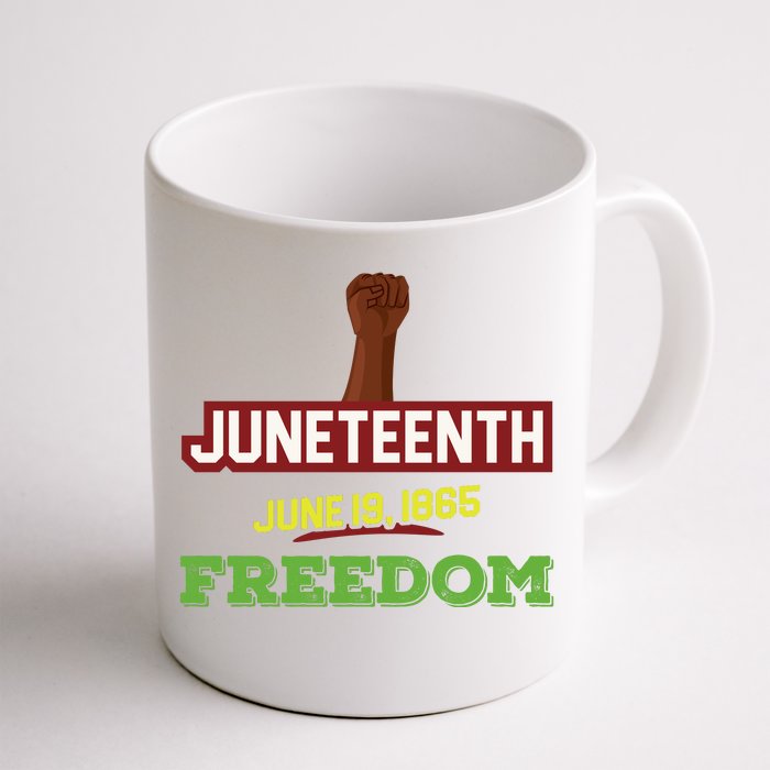 Juneteenth Freedom Celebration Graphic Front & Back Coffee Mug