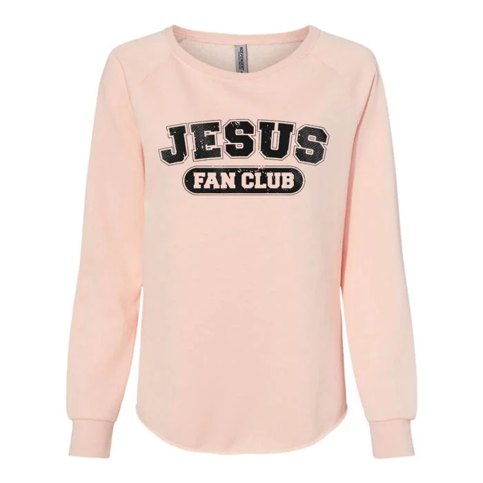 Jesus Fan Club Religious Christian Faith Palm Sunday Easter Womens California Wash Sweatshirt