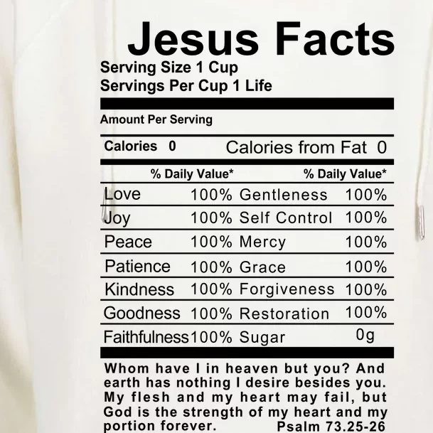 Jesus Facts Cool Christian Gift For Christians Womens Funnel Neck Pullover Hood