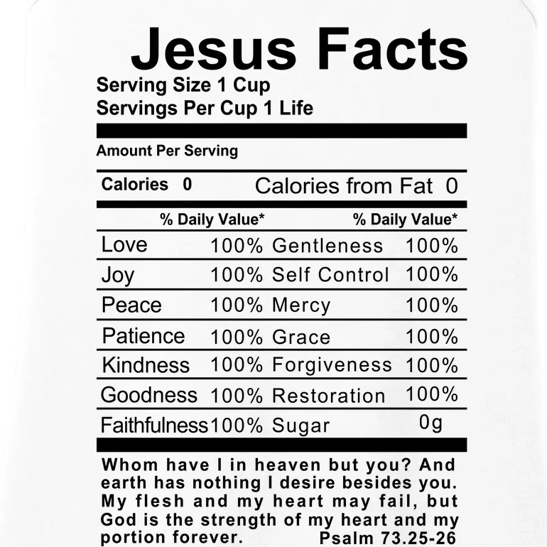 Jesus Facts Cool Christian Gift For Christians Ladies Essential Tank