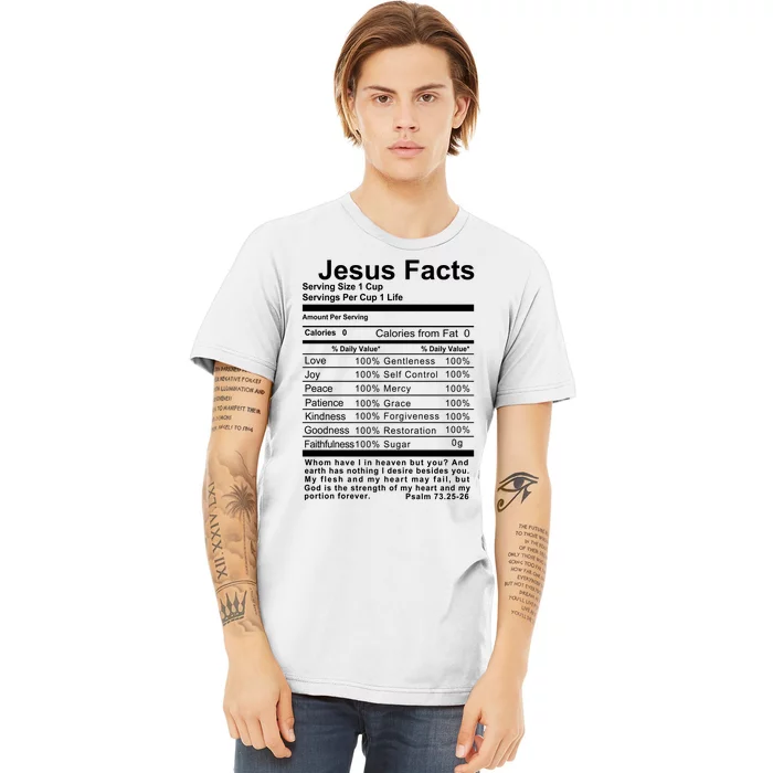 Jesus Facts Cool Christian Gift For Christians Premium T-Shirt