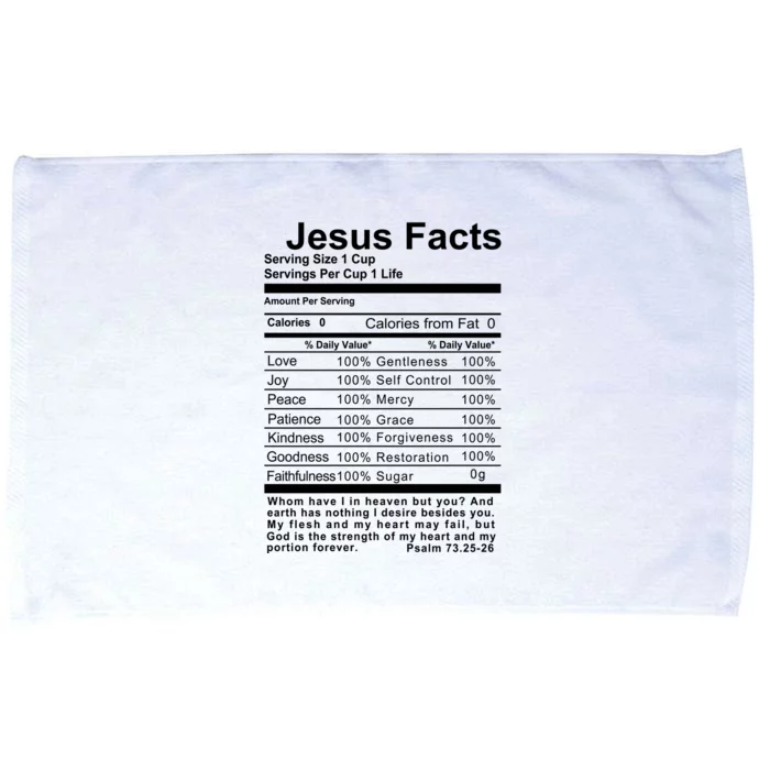 Jesus Facts Cool Christian Gift For Christians Microfiber Hand Towel