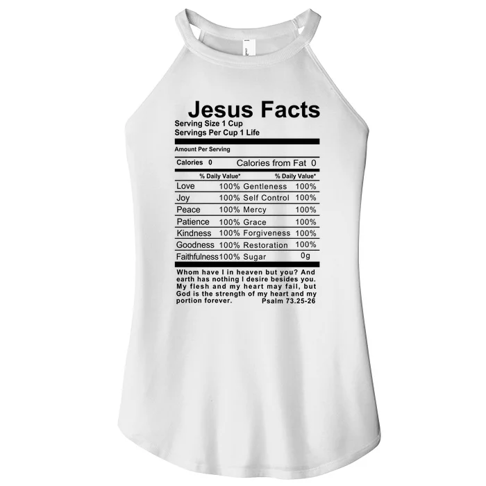 Jesus Facts Cool Christian Gift For Christians Women’s Perfect Tri Rocker Tank