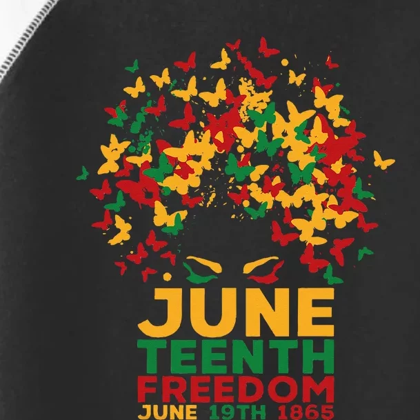 Juneteenth Freedom Celebrate June 19 1865 Black Queen Toddler Fine Jersey T-Shirt