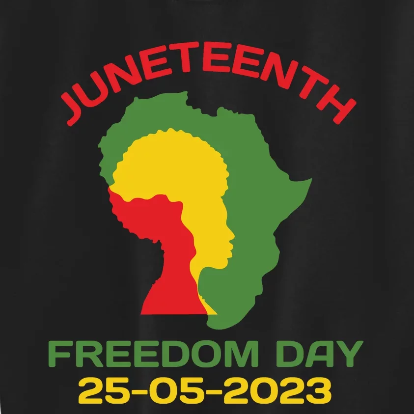 Juneteenth Freedom Day Africa Freedom Day Kids Sweatshirt