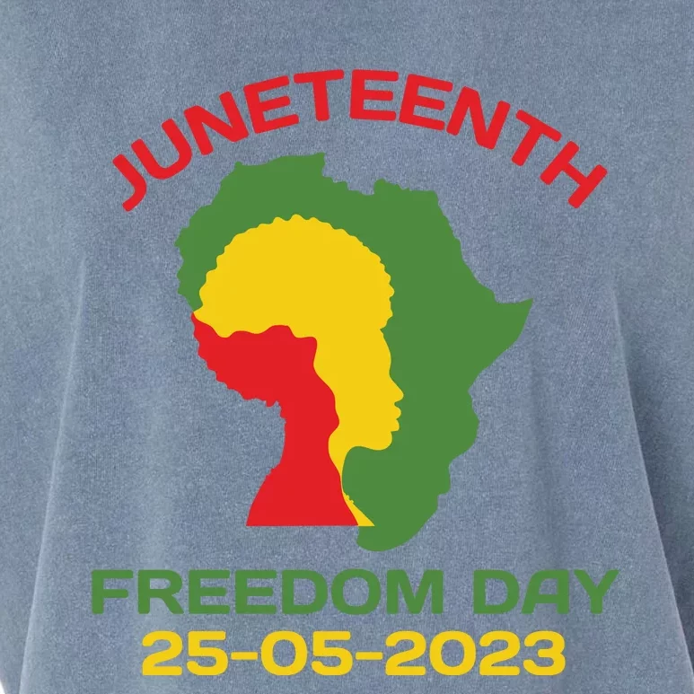 Juneteenth Freedom Day Africa Freedom Day Garment-Dyed Women's Muscle Tee