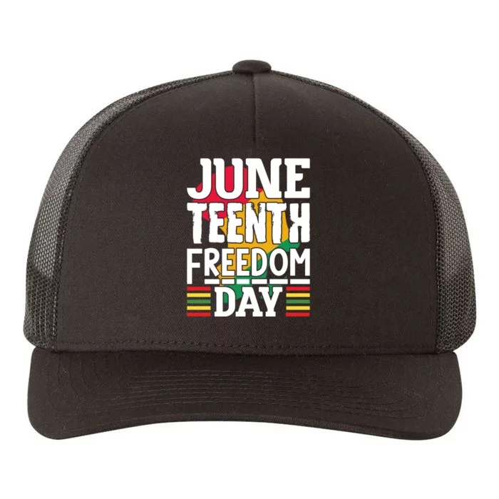 Juneteenth Freedom Day Yupoong Adult 5-Panel Trucker Hat