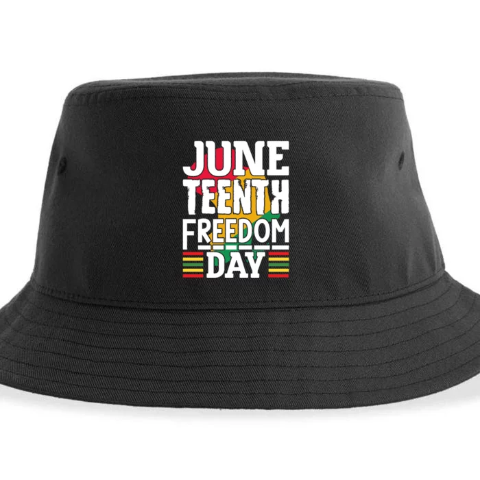 Juneteenth Freedom Day Sustainable Bucket Hat