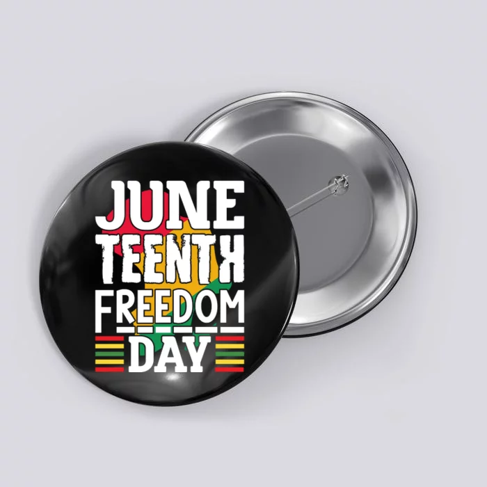 Juneteenth Freedom Day Button