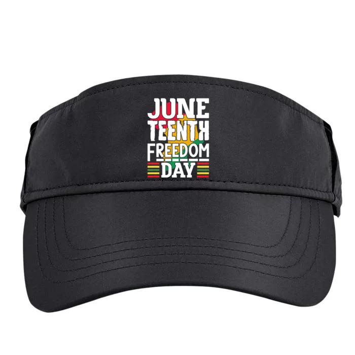 Juneteenth Freedom Day Adult Drive Performance Visor