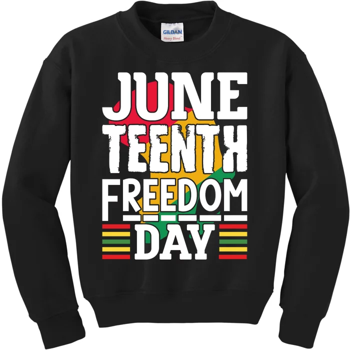 Juneteenth Freedom Day Kids Sweatshirt