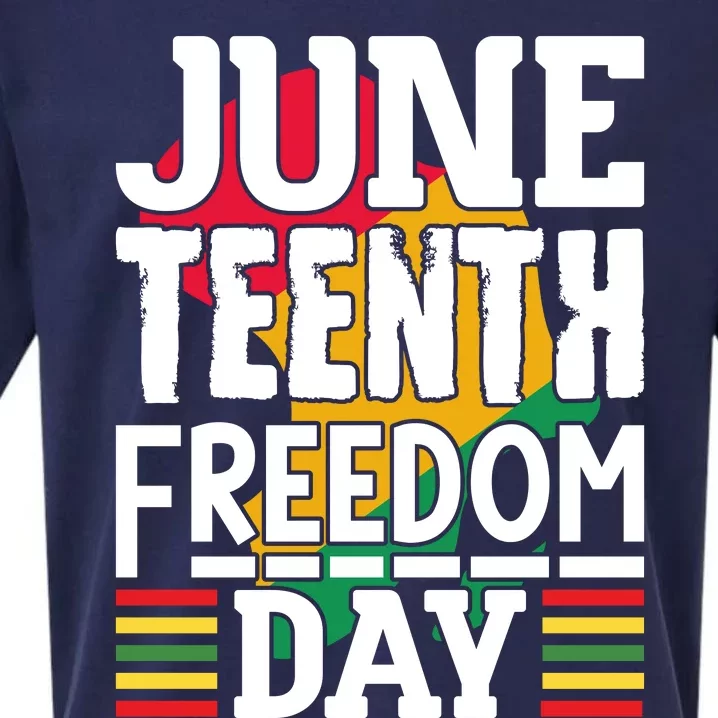 Juneteenth Freedom Day Sueded Cloud Jersey T-Shirt