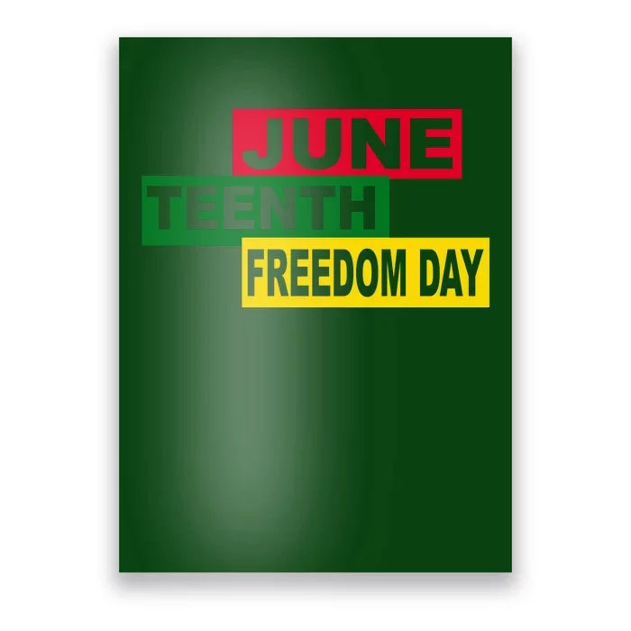 Juneteenth Freedom Day Poster