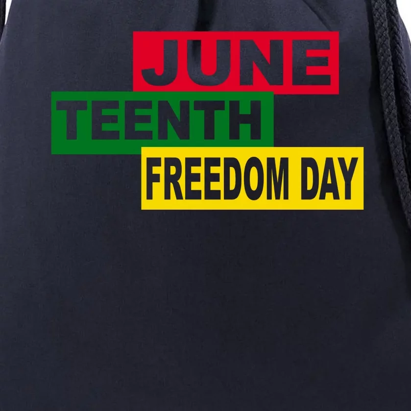 Juneteenth Freedom Day Drawstring Bag