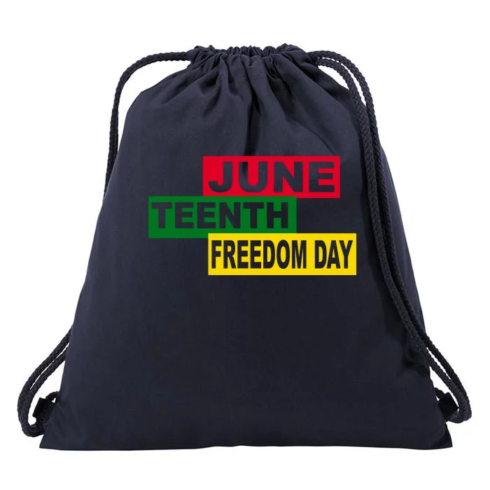 Juneteenth Freedom Day Drawstring Bag