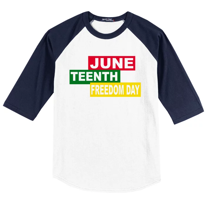 Juneteenth Freedom Day Baseball Sleeve Shirt