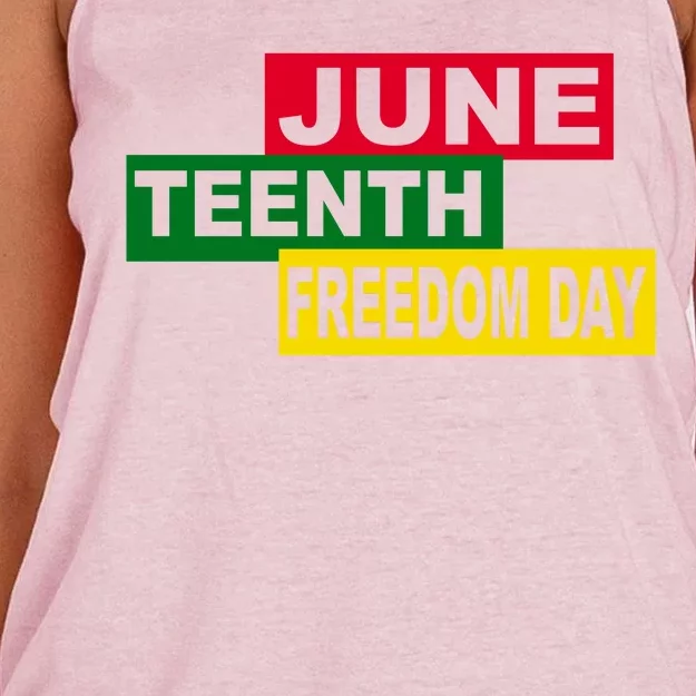 Juneteenth Freedom Day Women's Knotted Racerback Tank