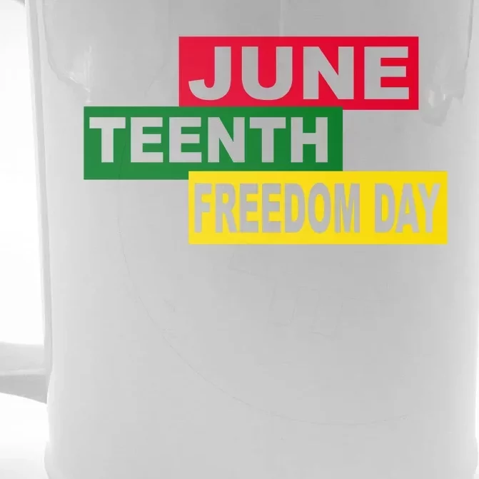 Juneteenth Freedom Day Front & Back Beer Stein