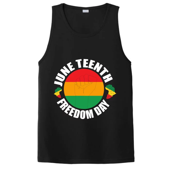 Juneteenth Freedom Day Pride Graphic Performance Tank