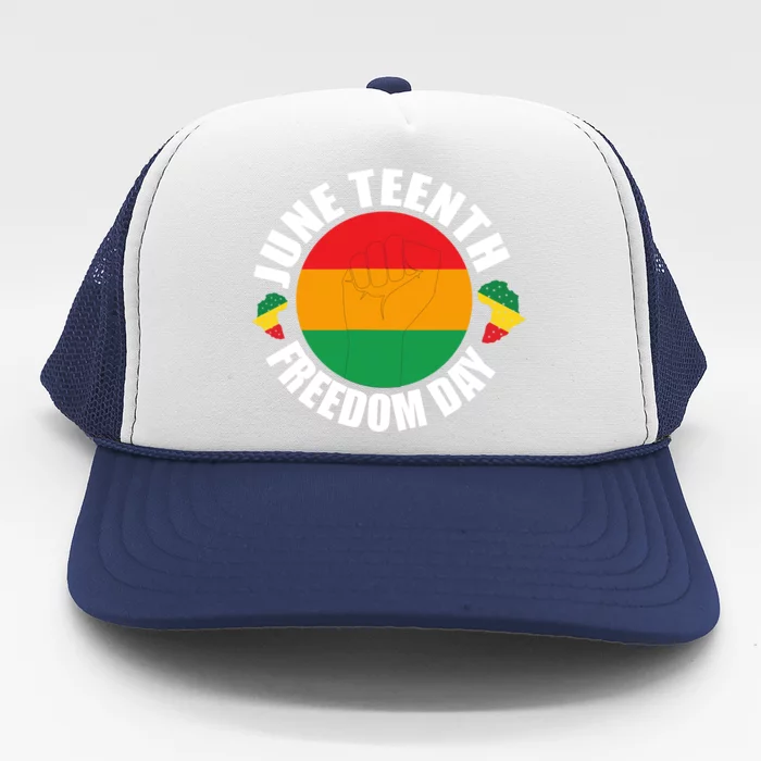 Juneteenth Freedom Day Pride Graphic Trucker Hat