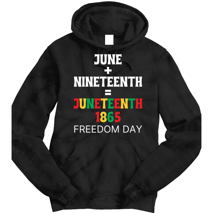 Juneteenth Freedom Day Celebration Tie Dye Hoodie