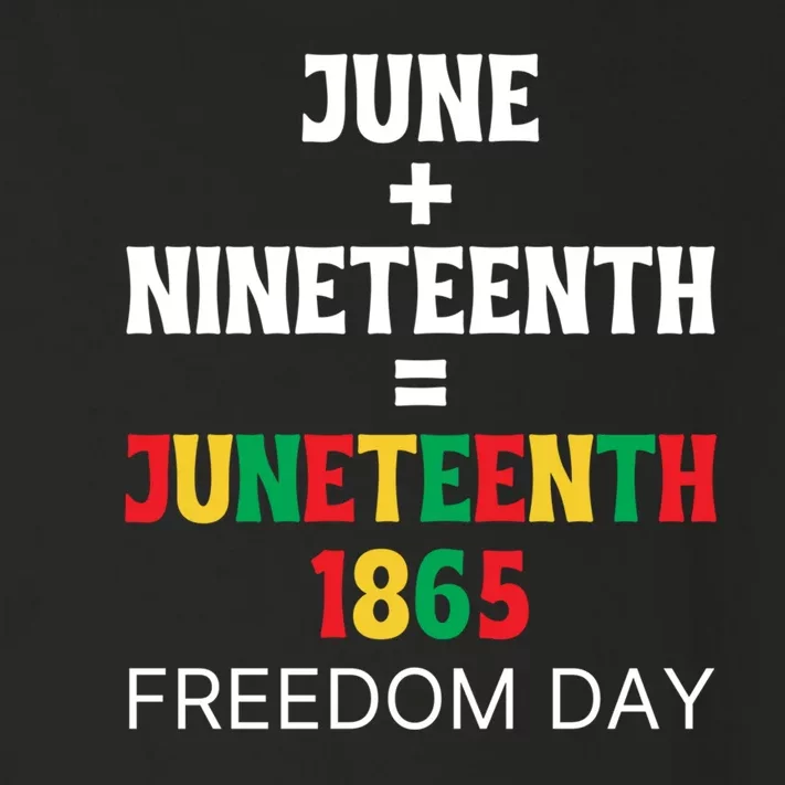 Juneteenth Freedom Day Celebration Toddler Long Sleeve Shirt